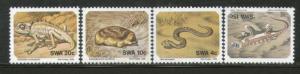 South West Africa 1978 Snake Scorpion Desert Reptile Wildlife Sc 411-4 MNH # ...