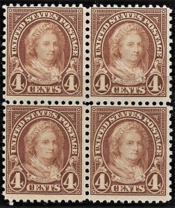 US 1927 Sc. #636 blk/4 MNH