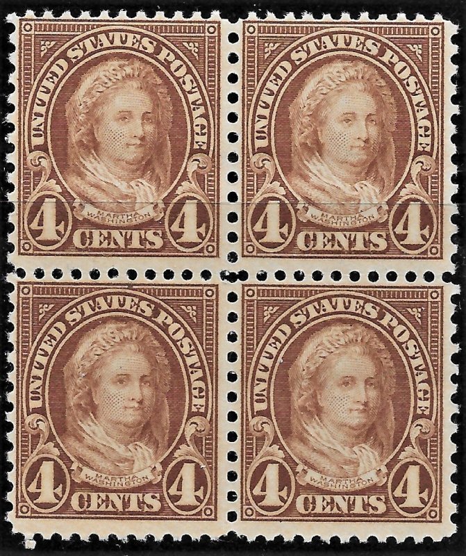 US 1927 Sc. #636 blk/4 MNH