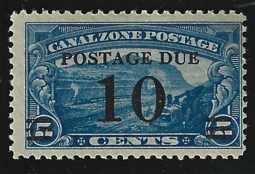 Canal Zone Scott #J24 Mint 10c  Postage Due Surcharge 2019 CV $6.50