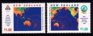 New Zealand 1995 Asian Development Bank Complete Mint MNH Set SC 1275-1276