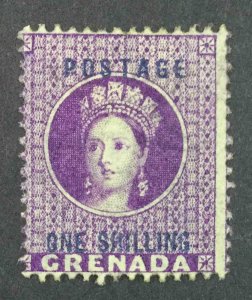 MOMEN: GRENADA SG #13 1875 MINT OG H £700 LOT #63969