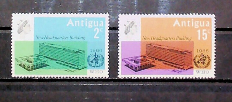 1966 British Colony Antique W.H.O. Headquarters Geneva MH* Full Set A22P16F8714-