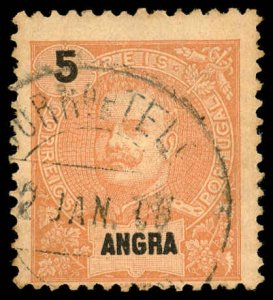ANGRA Sc 15 USED - 1897 5R - King Carlos, Name & Value in Black