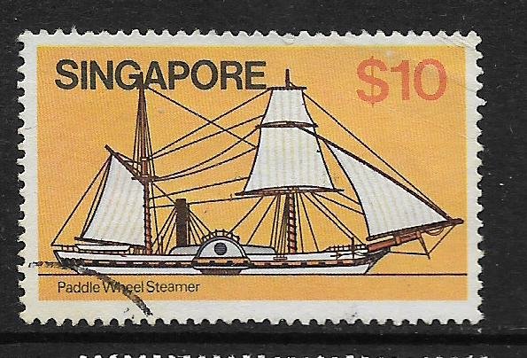 SINGAPORE, 348, USED, PADDLE WHEEL STEAMER