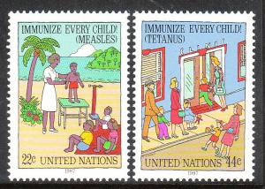 517-18 United Nations 1987 Immunization MNH