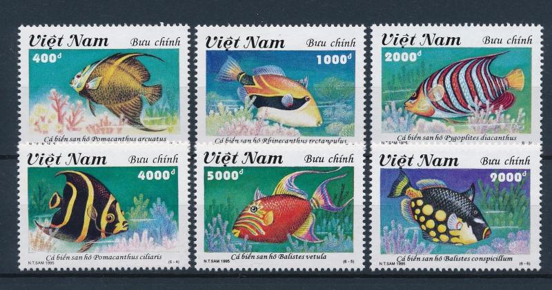 [40636] Vietnam 1995 Marine Life Fish MNH