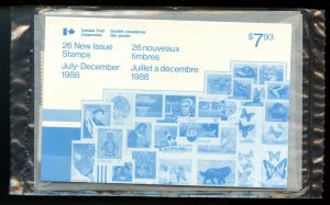 1988 July to December 26 New issue stamps Cat $16+ Canada mint stamps