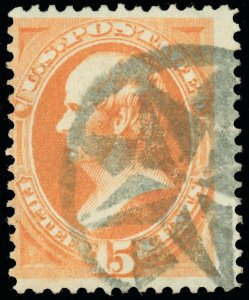 US SCOTT #152 Used W/ STAR FANCY CANCEL, CATALOG VALUE $210.00! Attractive Stamp