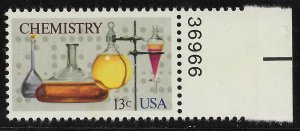 US #1685 13c Chemistry - Various Flasks, Separatory Funnel ~ MNH