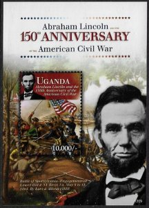 Uganda #1959 MNH S/Sheet - Abraham Lincoln