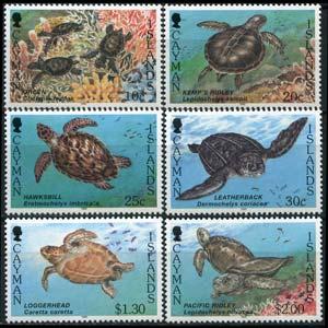 CAYMAN IS. 1995 - Scott# 693-8 Turtles Set of 6 NH