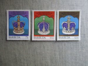 Barbuda, Scott# 345-347, MNH