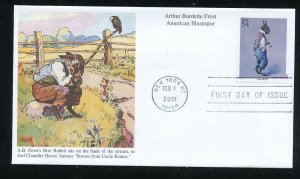 US 3502g American Illustrators - A. B. Frost UA Mystic cachet FDC