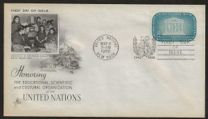 Just Fun Cover United Nations #34 FDC Artcraft Cachet (my5554)