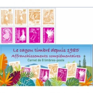 2023 New Caledonia Cagou since 1985 Bklt of 8 (Scott NA) MNH