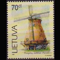 LITHUANIA 1999 - Scott# 632 Windmills 70c NH
