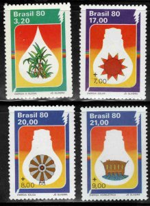 Brazil Scott 1680-1683  MNH** 1980 stamp set