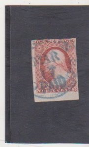 US Scott # 11a (1853) Used Mar 17 Paid Cancel SON