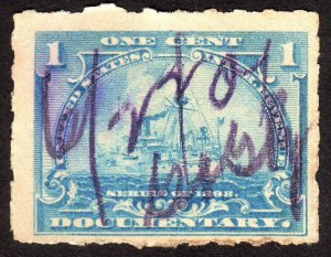 1898, US 1c, Documentary, Used, Sc R163