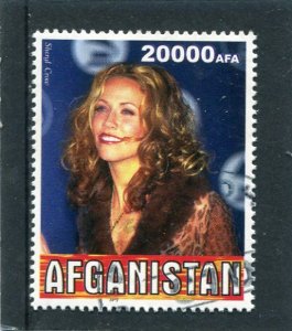 Afghanistan 1999 SHERYL CROW 1 value Perforated Fine Used VF