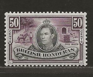 BRITISH HONDURAS SC# 123  FVF/MLH