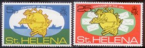 St Helena 1974 SC# 283-4 MNH-OG E170