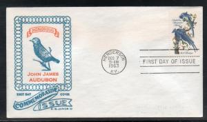 US #1241 Audubon FDC Junior Cachet addr D983