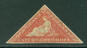 SG 5b Cape of good hope 1855-58. 1d deep rose-red. A fresh mounted mint...