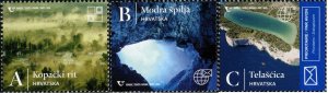 Croatia 2020 MNH Stamps Scott 1157-1159 National Park Nature Cave