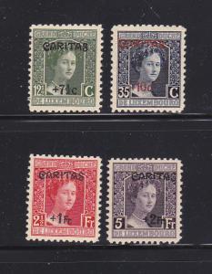 Luxembourg B7-B10 Set MNH Grand Duchess Marie Adelaide