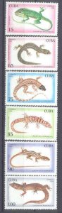 Cuba 3617-22 MNH Animals/Lizards SCV10.40