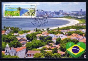 BRAZIL ISRAEL JOINT ISSUE STAMPS 2020 JAFFA TEL AVIV OLINDA RECIFE MAXIMUM CARD