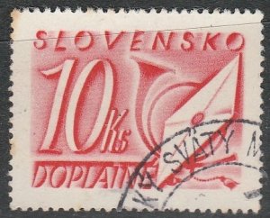 Slovakia / Slovakio     J38     (O)    1942  Postage due  ($$)