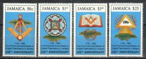 Jamaica Stamp 768-771  - Masonic symbols