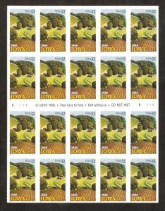 #3089 Iowa Full Mint Booklet NH