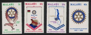 Malawi Eagle Bird Rotary Intl 4v 1980 MNH SG#615-618