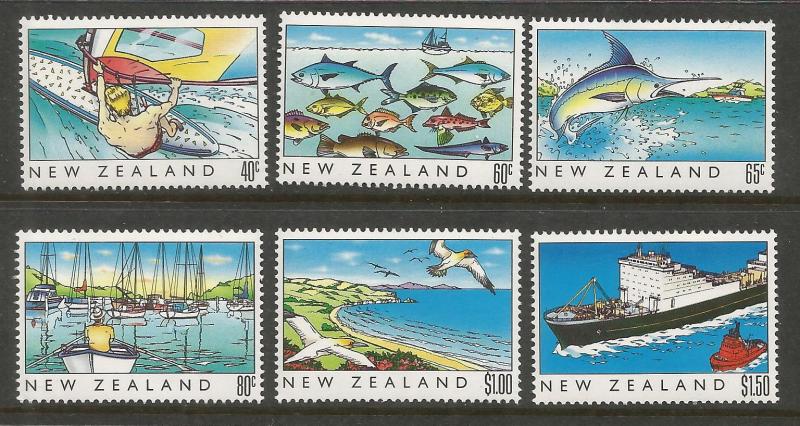 NEW ZEALAND  964-969  MNH   HERITAGE SET 1989