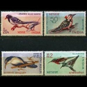 INDIA 1968 - Scott# 480-3 Birds Set of 4 NH