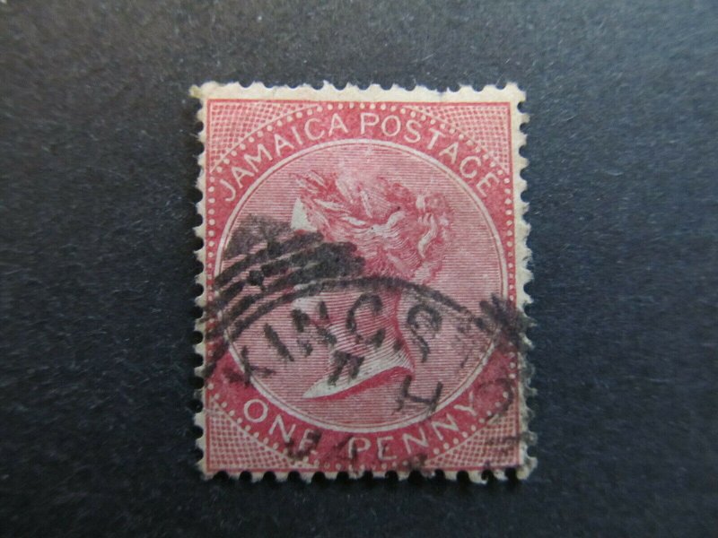 A4P20F3 Jamaica 1883-97 Wmk Crown CA 1d used