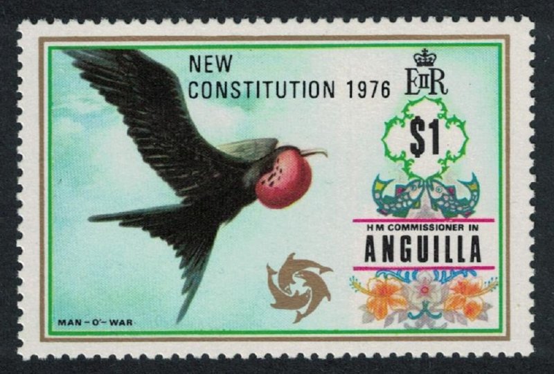 Anguilla Magnificent Frigate Bird 'Man-of-War' 1v $1 Overprint 'Constitution'