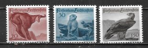 Liechtenstein 223-25 Animals and Birds set MNH (lib)