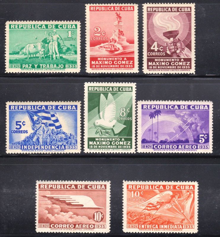 1933 Cuba Stamps Maximo Gomez Birth Centenary Complete Set  NEW