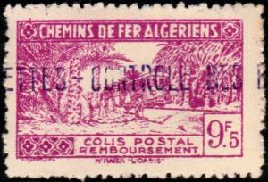✔️ FR.COL ALGERIA 1945/1946 - PARCEL RAILWAY - YV. 154 * MH [201.1B.O]