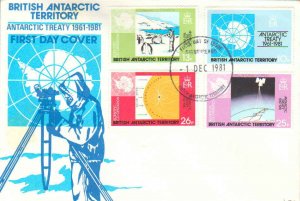 British Antarctic Territory Scott 82-85 Unaddressed.