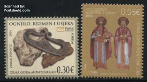 Montenegro 2016, History 2v, MNH