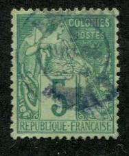French Colonies SC# 49 Commerce 5c Used