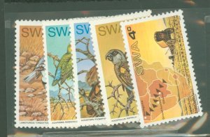 South West Africa #363-366/372  Single (Complete Set)