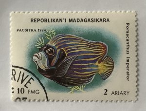 Malagasy 1994 Scott 1192 CTO - 10fr,   Aquarium Fish