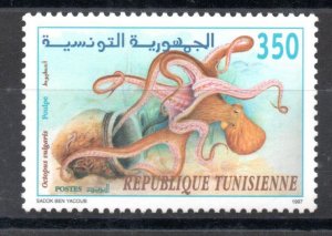 1997- Tunisia- Molluscs - Mollusques - Octopus - Poulpe - Pieuvre - Calmar MNH**